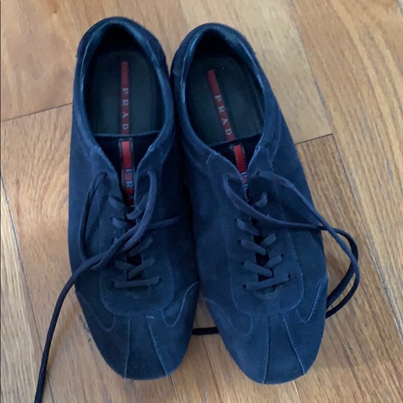 Prada Suede Sneakers - Picture 1 of 6